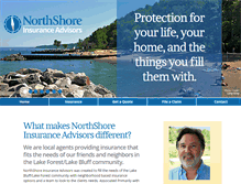 Tablet Screenshot of northshoreinsuranceadvisors.com